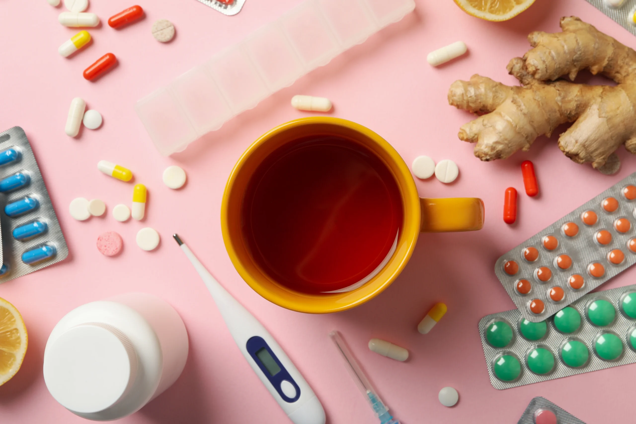 Chá, limão e remédios - Anti-inflamatório e Articulações